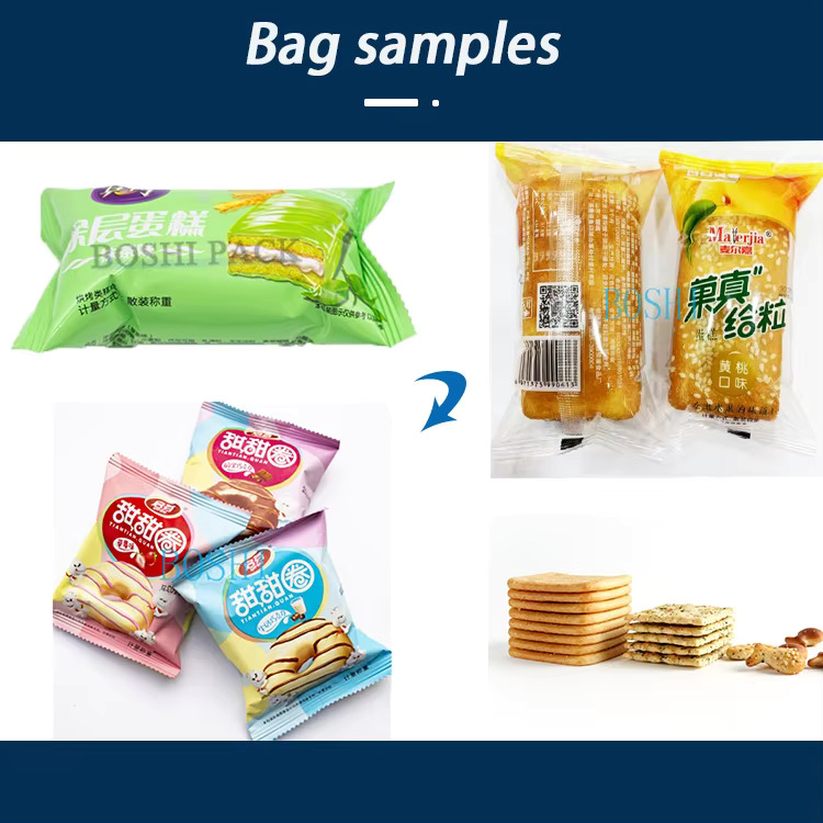 Automatic Flow Pack Ice Cube Packing Machine Popsicle Ice Lolly Cream Sticks Film Food Packing Machi