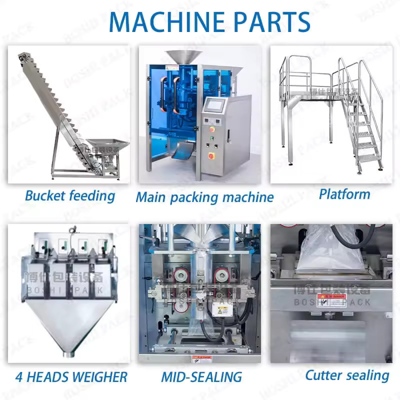 Food Snack Packaging Pouches Filling Machines Rice Beans Sachet Bag Sealing Machine (1)